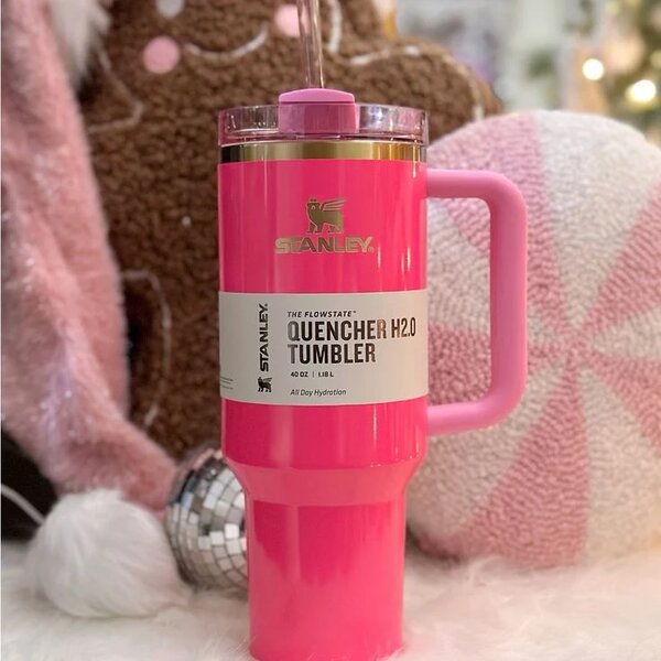 Home.Co - Stanley Quencher H2.0 Tumbler 40 oz - Pink Parade