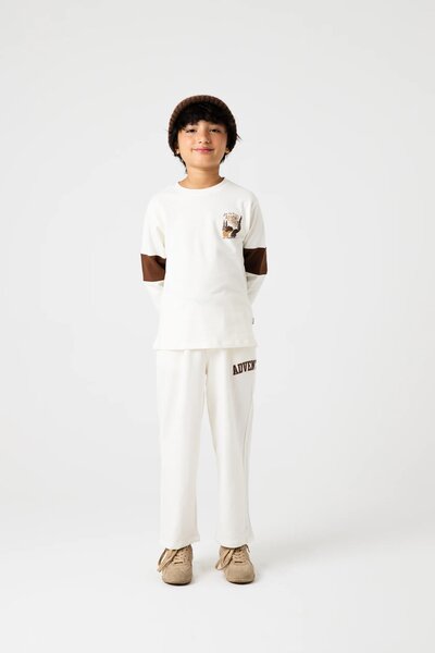 Boys Trailmark Off-White Co-ord Set