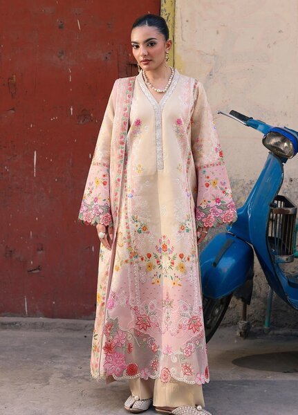 Nissa by RajBari Unstitched Embroidered Viscose 3 Piece Suit RB26UNV D-10 - Winter Collection
