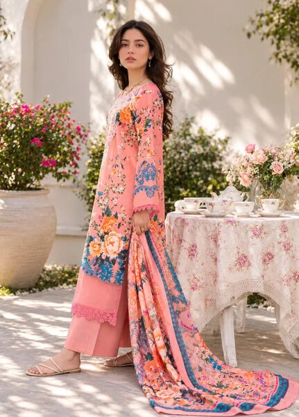 Chandan Nagri Women RTW Embroidered Lawn 3 Piece Suit Maire Grace - Festive Collection