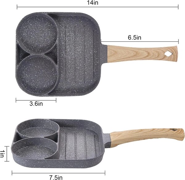Home.Co - 3 Mould Frying Pan