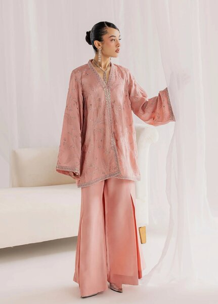 Nureh Women RTW Embroidered Korean Silk 2 Piece Suit NU26RF NP-798 - Festive Collection