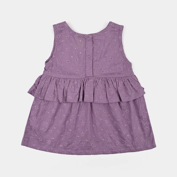 Infant Girls Chikankari 2Pc Suit- Lavender
