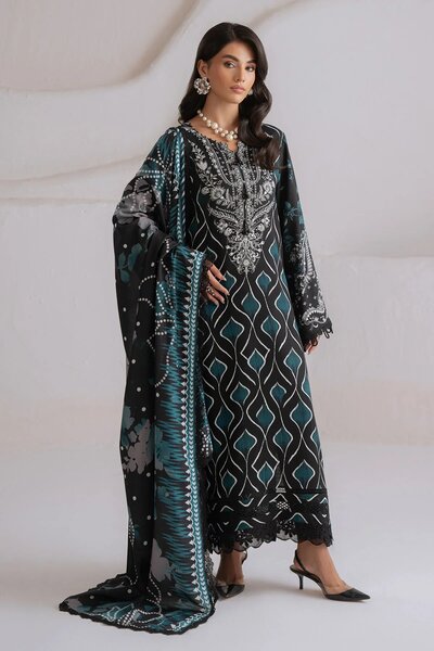 Signature Prints by Nureh Unstitched Printed Viscose 3 Piece Suit NU26UVP SP-220 - Winter Collection