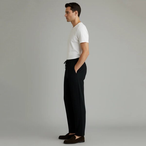 Vybe - Pleated Trouser - Black