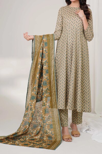 Narmin by Narkin's Unstitched Printed Khaddar 3 Piece Suit NN26UK NUWKDP-3192 - Casual Collection
