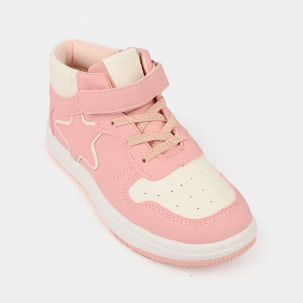 Girls Boots 126-7-Pnk.White
