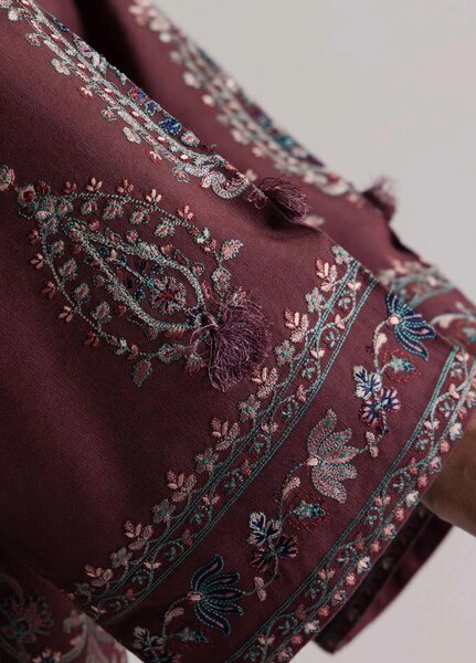 Coco by Zara Shahjahan Unstitched Khaddar 3 Piece Suit CZS26UKW SARD 1A - Winter Collection