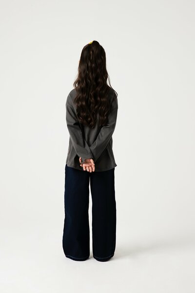 Girls Charcoal Muse Drop Tee