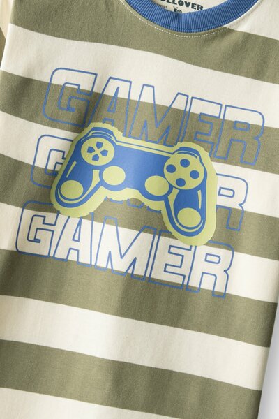 Gamer Stripe Jersey Tee