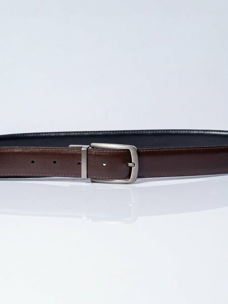 Dark Brown & Black Reversible Belt (BELT-989)