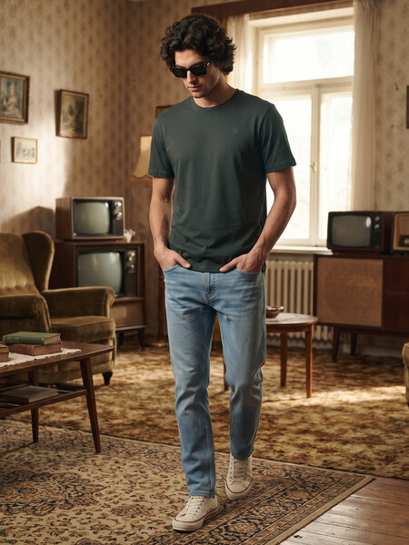 Dark Green Basic T-Shirt (TEE-518)