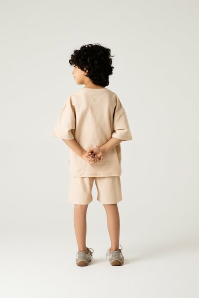 Boys Relaxed Beige Co-ord Set