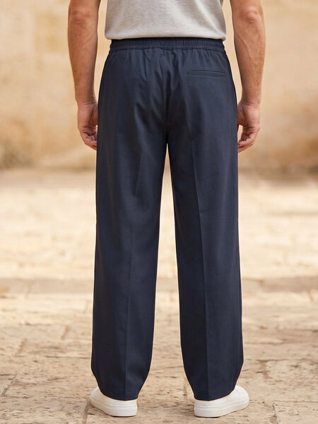 Dark Navy Pintex Trouser (LT-73)