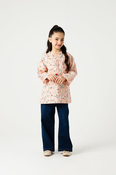 Peach Meadow Floral Top
