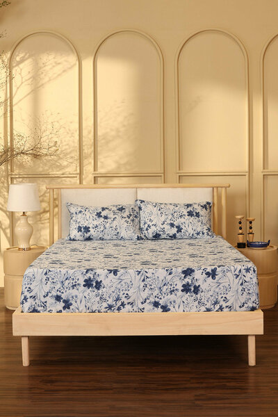 Bijou Blue Bed Sheet Set