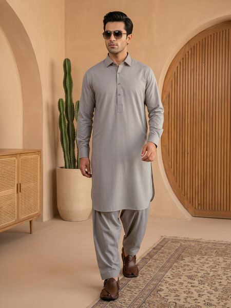 Camel Designer Shalwar Kameez (SK-777)