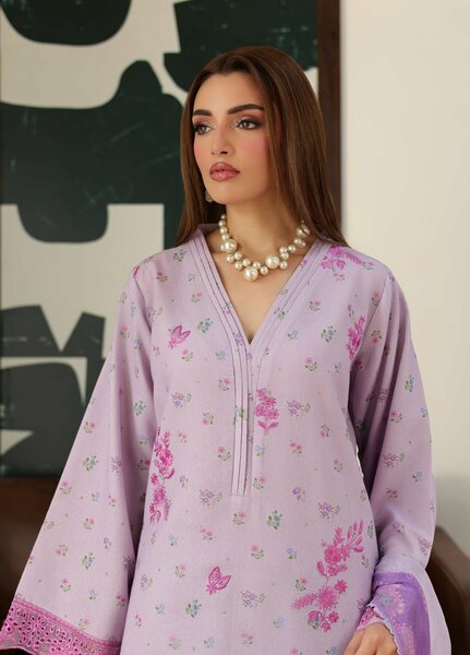 Sahl by Rashid Textiles Unstitched Embroidered Lawn Karandi 3 Piece Suit RT26USLK D-3911 - Casual Collection