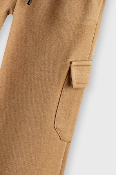 Boys Comfort Brown Cargo Trousers