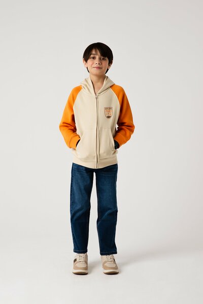 Boys Rustline Contrast Fleece Hood