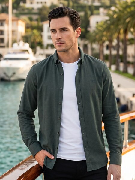 Dark Green Oxford Shirt (CSB-327)