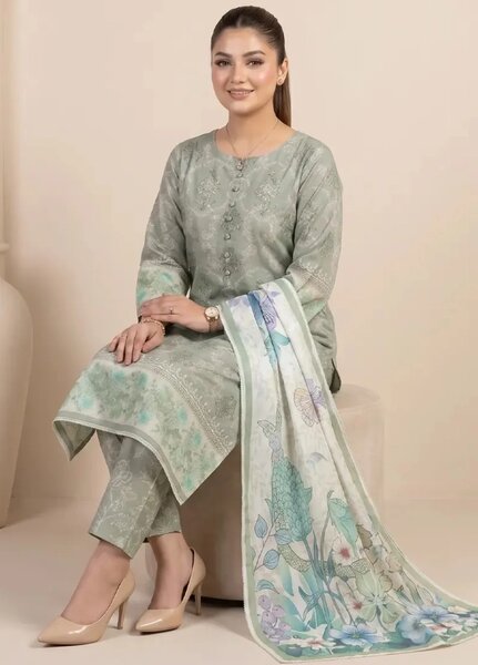 Salitex Unstitched Printed Lawn 3 Piece Suit SUNS8IN1162 Casual Collection