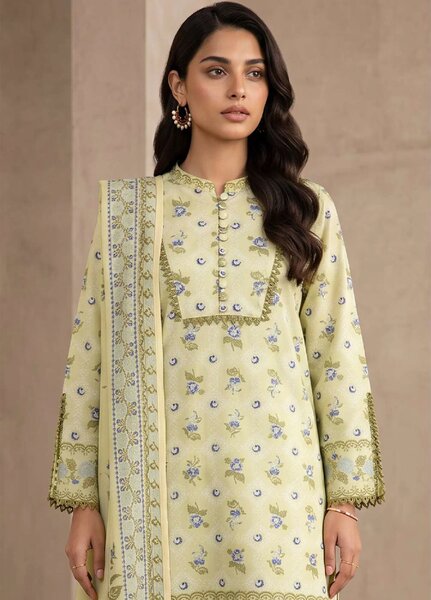 Zellbury Unstitched Printed Lawn 3 Piece Suit ZB26ULIV WUS26X38070 - Casual Collection