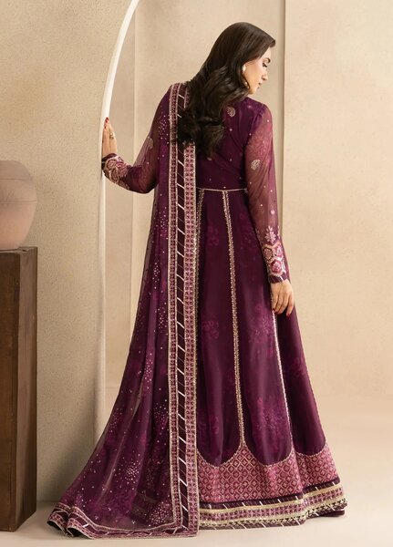 Xenia Formals Unstitched Embroidered Chiffon 3 Piece Suit XF-1162 Yawi - Festive Collection