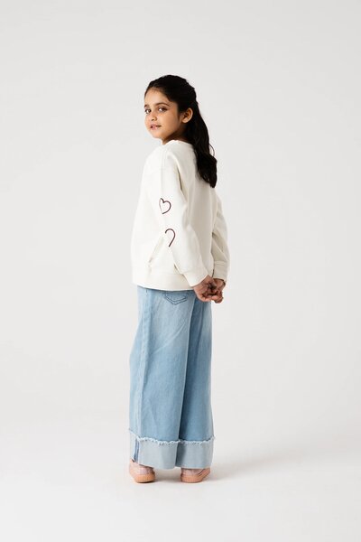 Girls Self Love Drop Fleece Sweatshirt