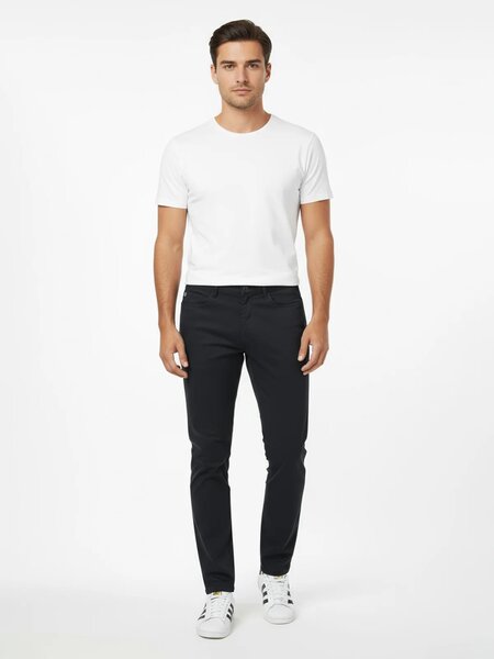 Black Imported Five pocket Pant-65