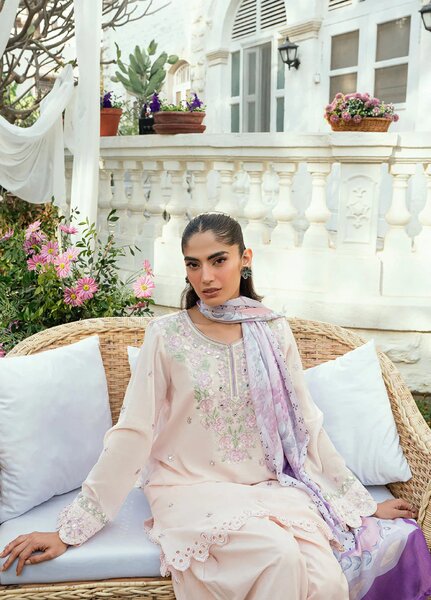 Lamhay by Dhanak Pret Swiss Voile 3 Piece DHN26PSV DC-2576 - Summer Collection