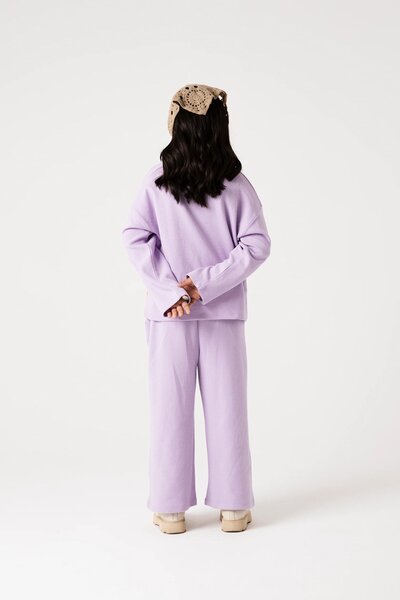 Girls Lilac Daisy Ottoman Co-ord Set