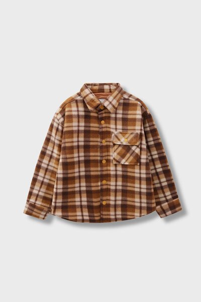 Boys Plaid Flannel Jacket