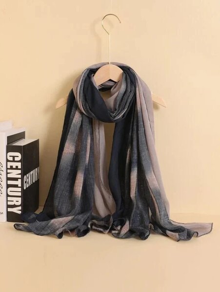 Shein - Gradient Color Pattern Scarf