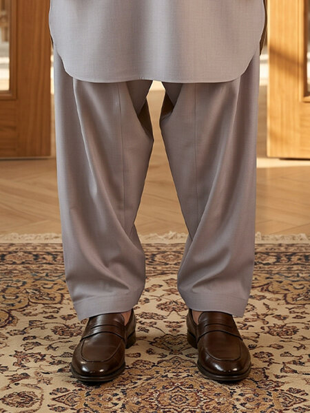 Grey Designer Shalwar Kameez (SK-739)