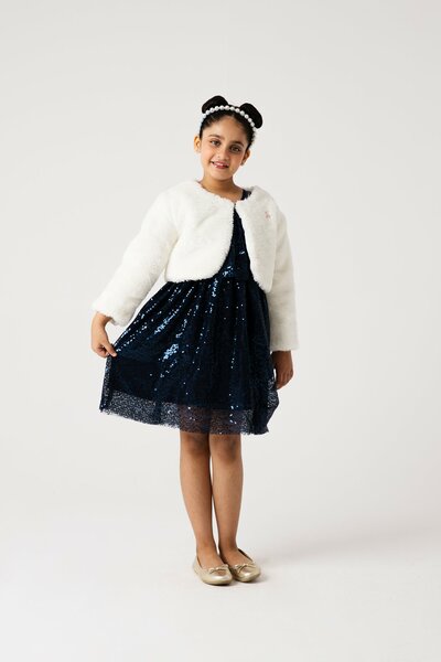 Girls Snow Pearl Cropped Shrug