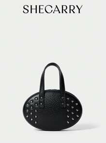 Shein - SHECARRY Ladies, Women Top Handle Bag ,Oval Bag