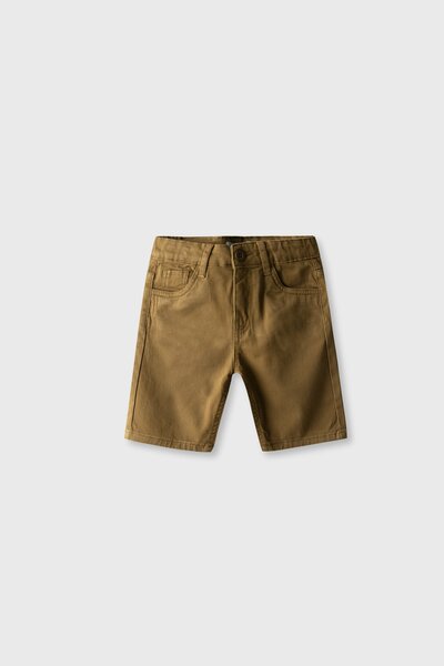 Boys Tobacco Twil Knee-Length Shorts