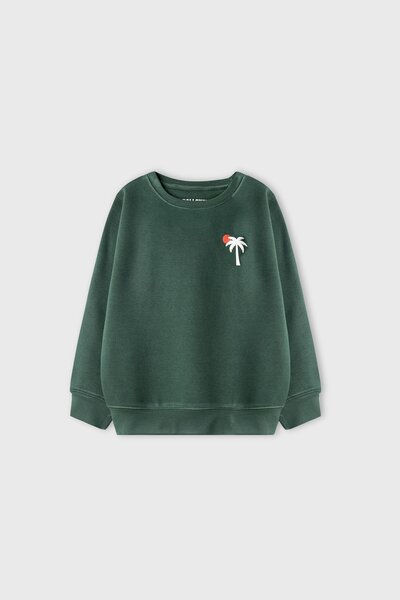 Boys Evergreen Palm Fleece Sweatshirt