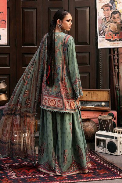 M Prints by Maria B Unstitched Printed Cambric 3 Piece Suit MB26UPC 2A - Casual Collection