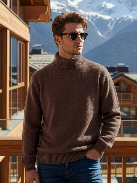 Dark Brown Men’s High Neck (TNS-012)