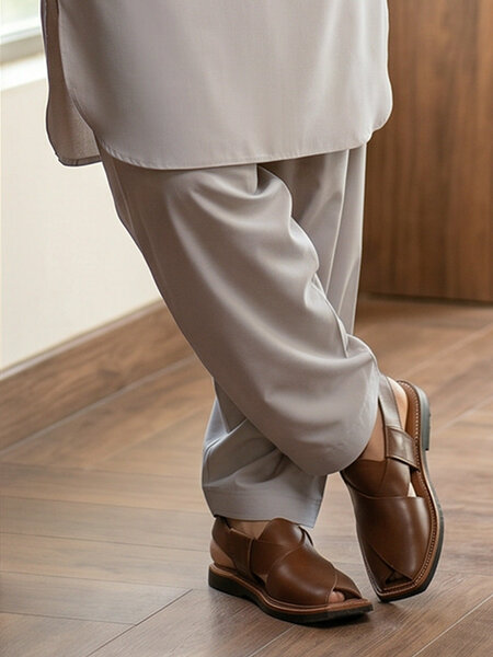 Beige Designer Shalwar Kameez (SK-724)