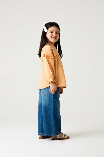 Peach Petal Frill Top