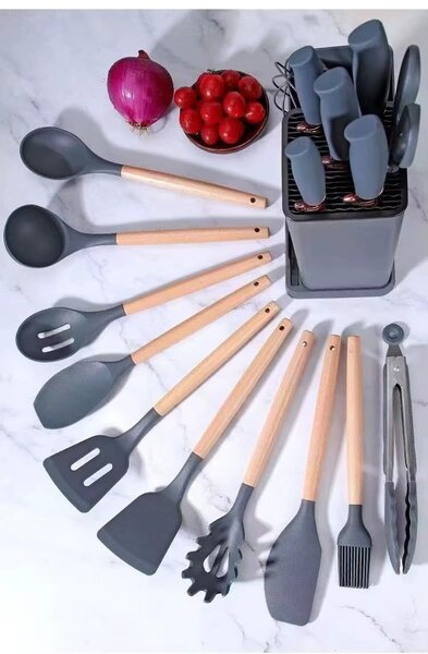 Home.Co - 19-Pcs Kitchen Utensils Set (Random Color)