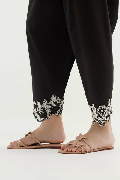 Stitched Embroidered Lawn Shalwar