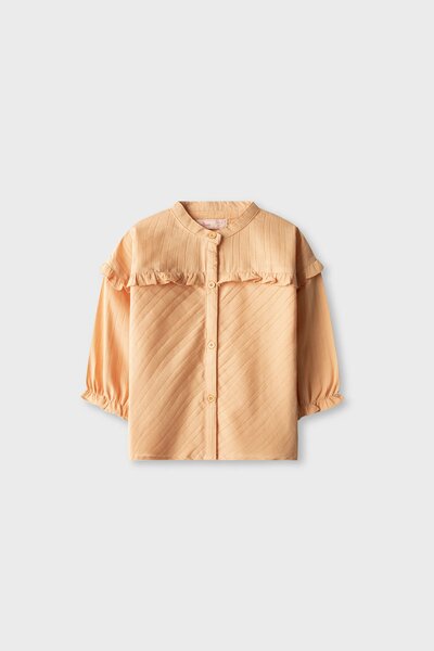 Peach Petal Frill Top