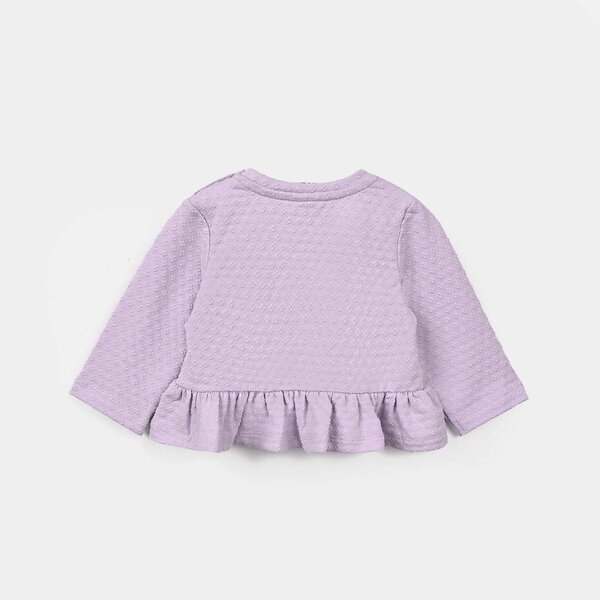 Infant Girls Cotton Jersey 2Pcs Suit Bloom - Purple