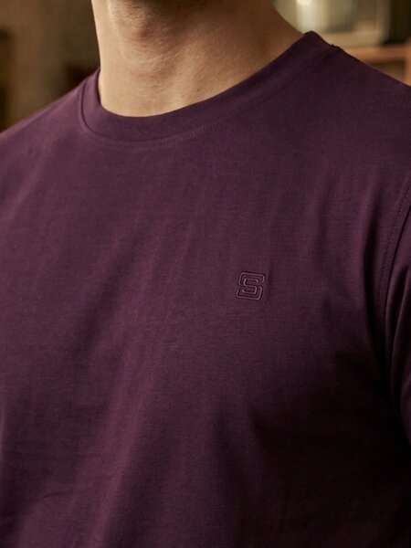 Maroon Basic T-Shirt (TEE-519)