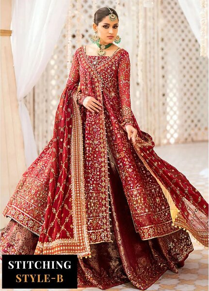 Aik Atelier Embroidered Chiffon Suits Unstitched 3 Piece AIK25EF Vl1 Look 01 - Formals Collection