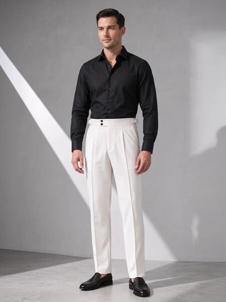 Cream Imported Gurkha Pant  (FDT-474)